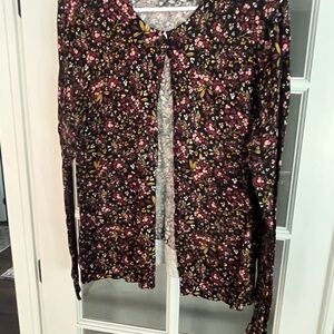Floral Long Sleeve Cardigan